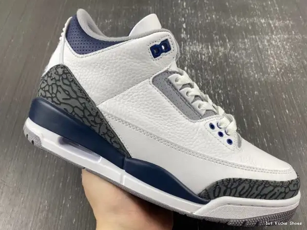1st Kicks Jordan Air 3 Midnight CT8532-140 Navy 0527